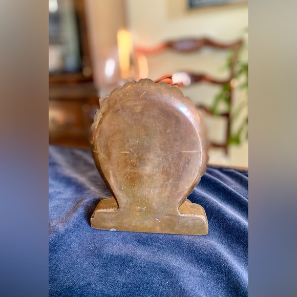 SOLD~Copper Peacock Bookend~SOLD - Picture 2 of 3